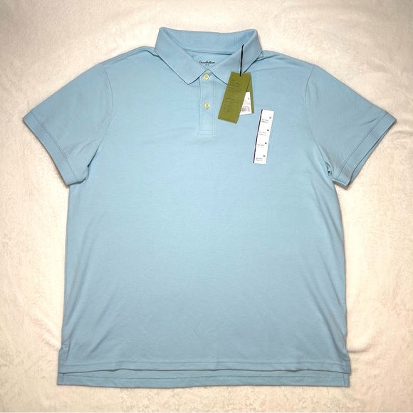 2 NWT Goodfellow & Co. Polo Shirts Men’s XL 1 Navy 1 Baby Blue NEW - Picture 3 of 15
